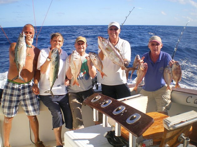 Många röda snappers - Cavalier & Blue Marlin Sport Fishing Gran Canaria