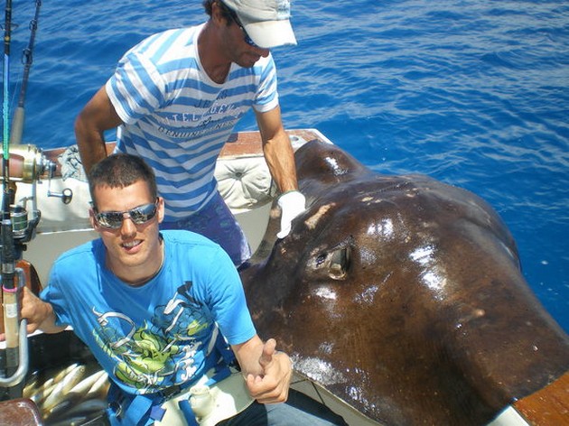 Stingray 105 kg - Cavalier & Blue Marlin Sport Fishing Gran Canaria