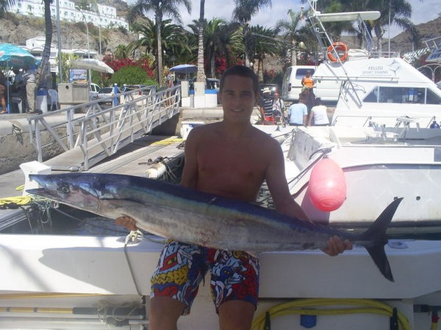 23 kg Wahoo - Cavalier & Blue Marlin Sport Fishing Gran Canaria