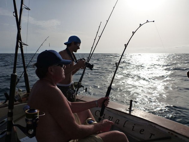 DUBBELSTRIKE Båten CAVALIER var i morgon chartrad - Cavalier & Blue Marlin Sport Fishing Gran Canaria