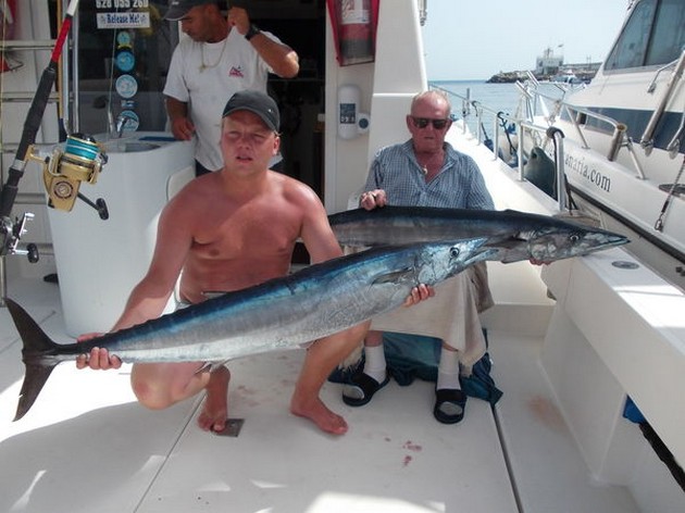 Aigan 2 Wahoo's - Cavalier & Blue Marlin Sport Fishing Gran Canaria