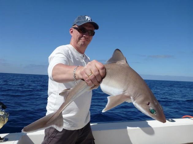 BIG EYE + MAKO SHARK Idag var det en bra fiskedag - Cavalier & Blue Marlin Sport Fishing Gran Canaria