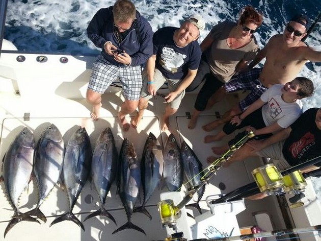 Fantastisk fiskedag med 5 Albacores och 3 Big eye tonfisk - Cavalier & Blue Marlin Sport Fishing Gran Canaria