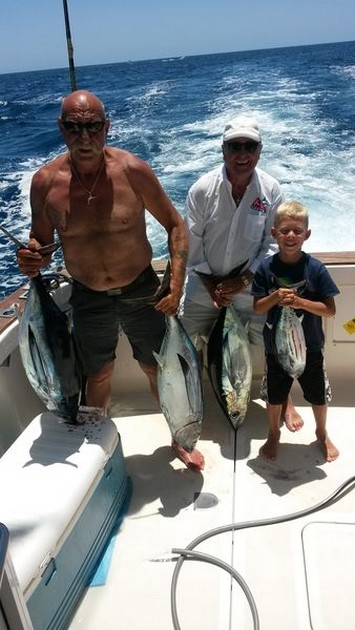 The Champions - Peer Boogaard, James Rasmussen and Jovi Abrante Cavalier & Blue Marlin Sport Fishing Gran Canaria