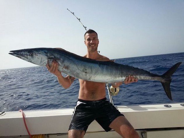 21 kg Wahoo fångad av Martin Buytenhek från Holland - Cavalier & Blue Marlin Sport Fishing Gran Canaria