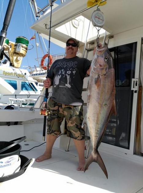 28 kg Amberjack fångad av Juha Lindqvist från Finland - Cavalier & Blue Marlin Sport Fishing Gran Canaria