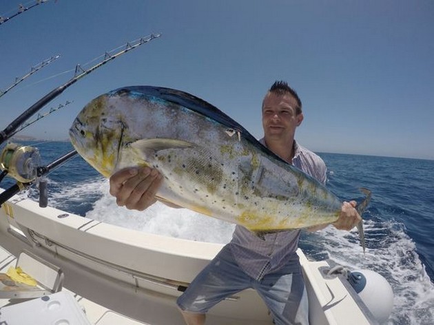 Dorado `fångad av Ruben Almeida från Tyskland - Cavalier & Blue Marlin Sport Fishing Gran Canaria