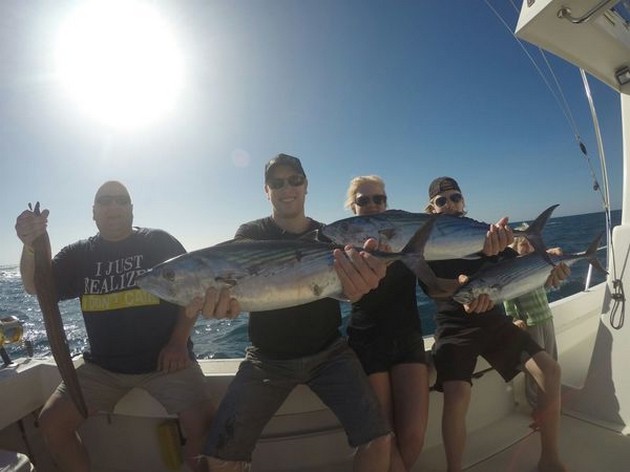 Bra fångster av Bonito från Atlanten från Koivurinta-familjen från Finland - Cavalier & Blue Marlin Sport Fishing Gran Canaria