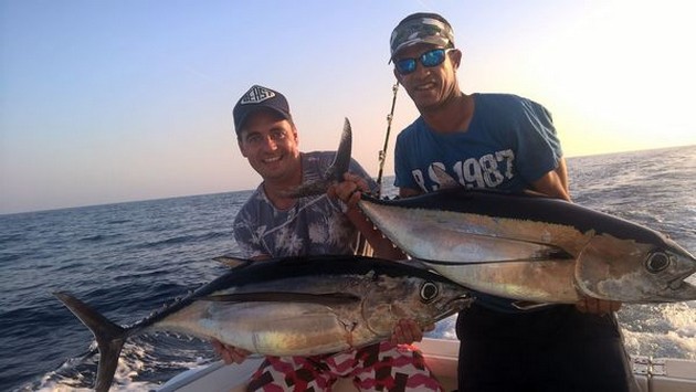 2 Albacores fångade av Jeroen Bos från Holland - Cavalier & Blue Marlin Sport Fishing Gran Canaria