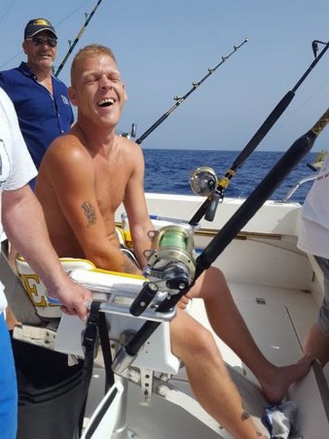 Roland Spierings fångade en Wahoo på Cavalier - Cavalier & Blue Marlin Sport Fishing Gran Canaria